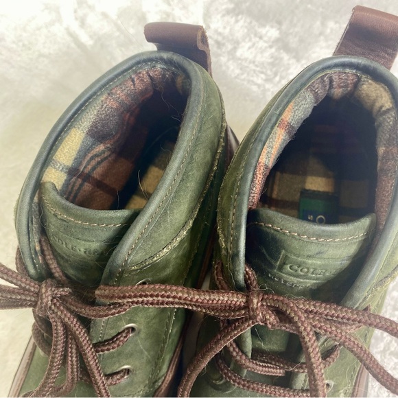 Cole Haan Sporting Two Tone Suede & Leather Laced Hiking Boots Waterproof 6 1/2 - Picture 7 of 11